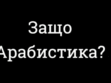 Защо Арабистика