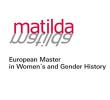 European Master in Women's and Gender History